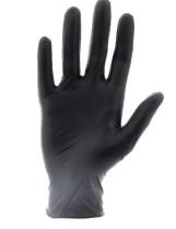 JBM 54155 - GUANTES NEGROS DESECHABLES NITRILO M