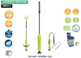 PICOYA LMP4013 - LINTERNA ULTRA PLANA FLEXIBLE 650 LM