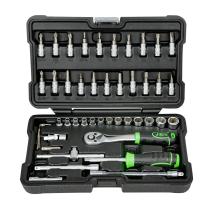 JBM 54109 - ESTUCHE DE 46 PIEZAS CON VASOS HEXAGONALES