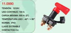 COBO 110990 - DESCONECTADOR DE BATERIA 12/24V 100A