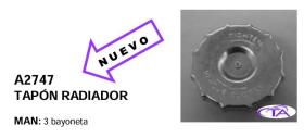Vilectra-Trump Alella A2747 - TAPON DE RADIADOR 3 UÑAS especial man