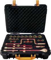 Egamaster Art in innovation 35822 - JUEGO 24 LLAVES DE VASO 1/2'' 1/4'' - 1.1/4'' ANTICHISPA AL-