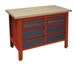Egamaster Art in innovation 51557 - MESA DE TRABAJO 1200 X 600 X 865 MM ( 6 CAJONES)