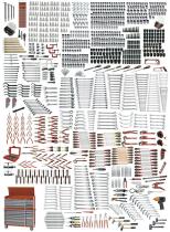 Egamaster Art in innovation 56177 - JUEGO UNIVERSAL DE 1382 PIEZAS (MM-INCH) EN ARMARIO-CARRO CO