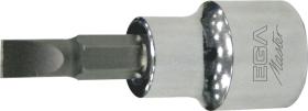 Egamaster Art in innovation 66735 - PUNTA ATORNILLADORA CON VASO 1/4'' - PUNTA PLANA 1,2 X 6,5
