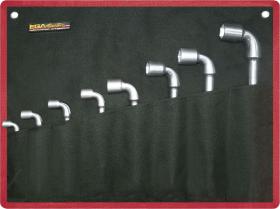 Egamaster Art in innovation 68598 - JUEGO 8 LLAVES DE PIPA ABIERTAS 6 X 6  (8 - 24 MM) TITACROM®