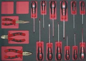 Egamaster Art in innovation 68954 - JUEGO 15 PZAS. - 12 DESTORNILLADORES  3 ALICATES EN BANDEJA