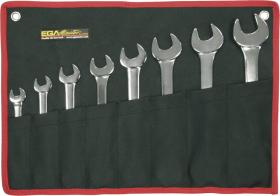 Egamaster Art in innovation 69311 - JUEGO DE 8 LLAVES FIJAS 3/8-7/16'' - 15/16-1'' CROMADO PULID