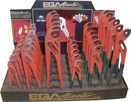 Egamaster Art in innovation 69416 - EXPOSITOR 36 TENAZAS DE CANAL ROJAS C / Y S/ MANGO