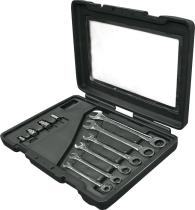 Egamaster Art in innovation 69865 - JUEGO DE 6 LLAVES COMBINADAS DE CARRACA MASTERGEAR 8-19 MM