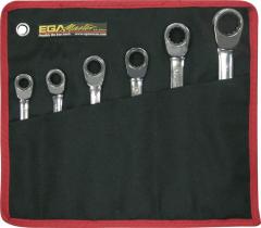 Egamaster Art in innovation 69990 - SET DE 6 LLAVES MASTERGEAR DOBLE ESTRELLA EN 8-19 MM (BOLSA)