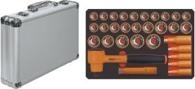 Egamaster Art in innovation 73016 - JUEGO DE 32 LLAVES DE VASO 1/2'' (8-32 MM) 1000 V (12 CANTOS