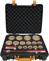 Egamaster Art in innovation 74279 - JUEGO DE 18 LLAVES DE VASO 1'' 30 - 80 MM ANTICHISPA CU-BE (