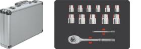 Egamaster Art in innovation 79085 - JUEGO 13 LLAVES DE VASOS DE 1/2'' TITANIO EN MALETA 51053