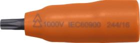 Egamaster Art in innovation 79496 - PUNTA ATORNILLADORA CON VASO 1/4'' - TORX T25 1000 V