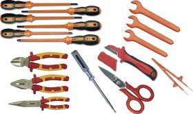 Egamaster Art in innovation 79676 - JUEGO DE ELECTRICIDAD 16 PZAS.  (ALICATES 1000 V) PULGADAS