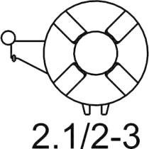 Egamaster Art in innovation 87857 - CONJUNTO TERRAJA  2.1/2'' - 3'' SIN PEINES (ROSCAMATIC 80-3)