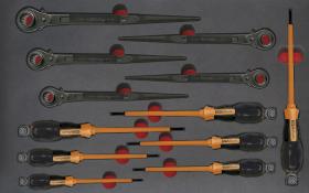 Egamaster Art in innovation AD500467 - BANDEJA - JUEGO DESTORNILLADORES Y LLAVES P/ESTRUCTURA MM  A