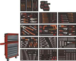 Egamaster Art in innovation AD591637 - JUEGO ELECTRICIDAD 207 PZAS. ANTIDROP ACO CON CARRO Y FOAM