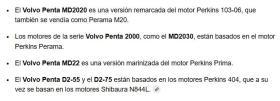 Recambios para volvo Penta base Perkins D2-75 - RECAMBIOS VOLVO PENTA BASE PERKINS