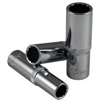 JBM 14529 - VASO 12 CANTOS DE 65MM LARGO,  3/8' DE 13MM - CROMADO