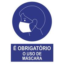 JBM 14813PT - POSTER CARTOLINA  A3  CON 'ES OBLIGATORIO EL USO DE MASCARI