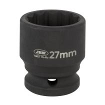JBM 16570 - VASO DE IMPACTO CORTO DE 12 CARAS - 1/2' 27MM