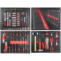 JBM 43708R - SET DE 4 MÓDULOS EVA CARBONO PARA CARRO DE HERRAMIENTAS - RO