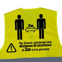 JBM 53788IT - CHALECO DE ALTA VISIBILIDAD SERIGRAFIADO - 2 METROS - IT