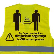 JBM 53788PT - CHALECO DE ALTA VISIBILIDAD SERIGRAFIADO - 2 METROS - PT