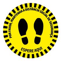 JBM 53843PT - ETIQUETA ADHESIVA REDONDA DE SEÑALIZACIÓN PARA SUELOS - DIST