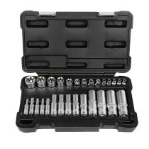JBM 54141 - SET DE 28 VASOS TORX CORTOS Y LARGOS DE 1/2', 1/4' Y 3/8'