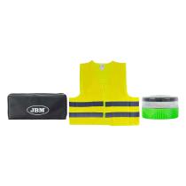 JBM 54534 - KIT DE EMERGENCIA - ESTUCHE DE PVC, CHALECO Y BALIZA GEOLOCA