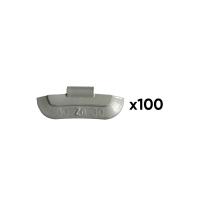 JBM 54661 - CAJA DE 100 CONTRAPESAS ZINC GRAPA 30GR. ESPECIAL LLANTA UNI
