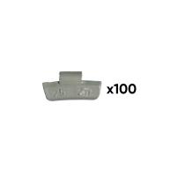 JBM 54670 - CAJA DE 100 CONTRAPESAS ZINC GRAPA 25GR. ESPECIAL LLANTA ALE