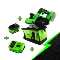 JBM PROMO-60020A - PROMO ELÉCTRICA CON CEPILLO 60020 + BATERÍA 4.0AH + CARGADOR