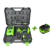 JBM PROMO-60047C - 60047C TALADRO PERCUTOR 2 VELOCIDADES A BATERÍA CON MALETIN
