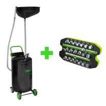 JBM SERIE331 - PROMO: RECOGEDOR DE ACEITE 90L + MÓDULO VASOS PARA TAPONES C