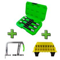 JBM SERIE406 - PROMO SET DE 6 VASOS 1/2' TORX TIPO E EXTRA LARGOS 53915 +