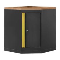 JBM 16492G - ARMARIO ESQUINERO CON TABLERO DE MDF - DORADO