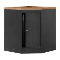 JBM 16492K - ARMARIO ESQUINERO CON TABLERO DE MDF - NEGRO