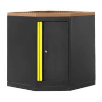 JBM 16492Y - ARMARIO ESQUINERO CON TABLERO DE MDF - AMARILLO