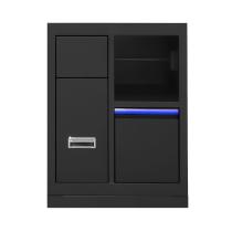 JBM 16493B - MUEBLE CON 3 CAJONES CON PORTABOBINA DE PAPEL - AZUL