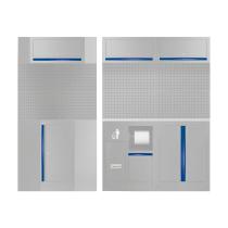 JBM 18012 - SET DE TIRADORES PARA SERIE518 - AZUL