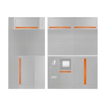 JBM 18014 - SET DE TIRADORES PARA SERIE518 - NARANJA