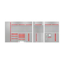 JBM 18037 - SET DE TIRADORES PARA SERIE565 - ROJO