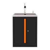 JBM 18103O - ARMARIO CON FREGADERO INTEGRADO - NARANJA