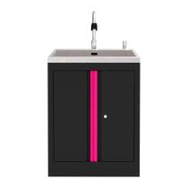 JBM 18103P - ARMARIO CON FREGADERO INTEGRADO - ROSA