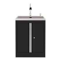 JBM 18103S - ARMARIO CON FREGADERO INTEGRADO - PLATA