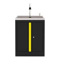 JBM 18103Y - ARMARIO CON FREGADERO INTEGRADO - AMARILLO